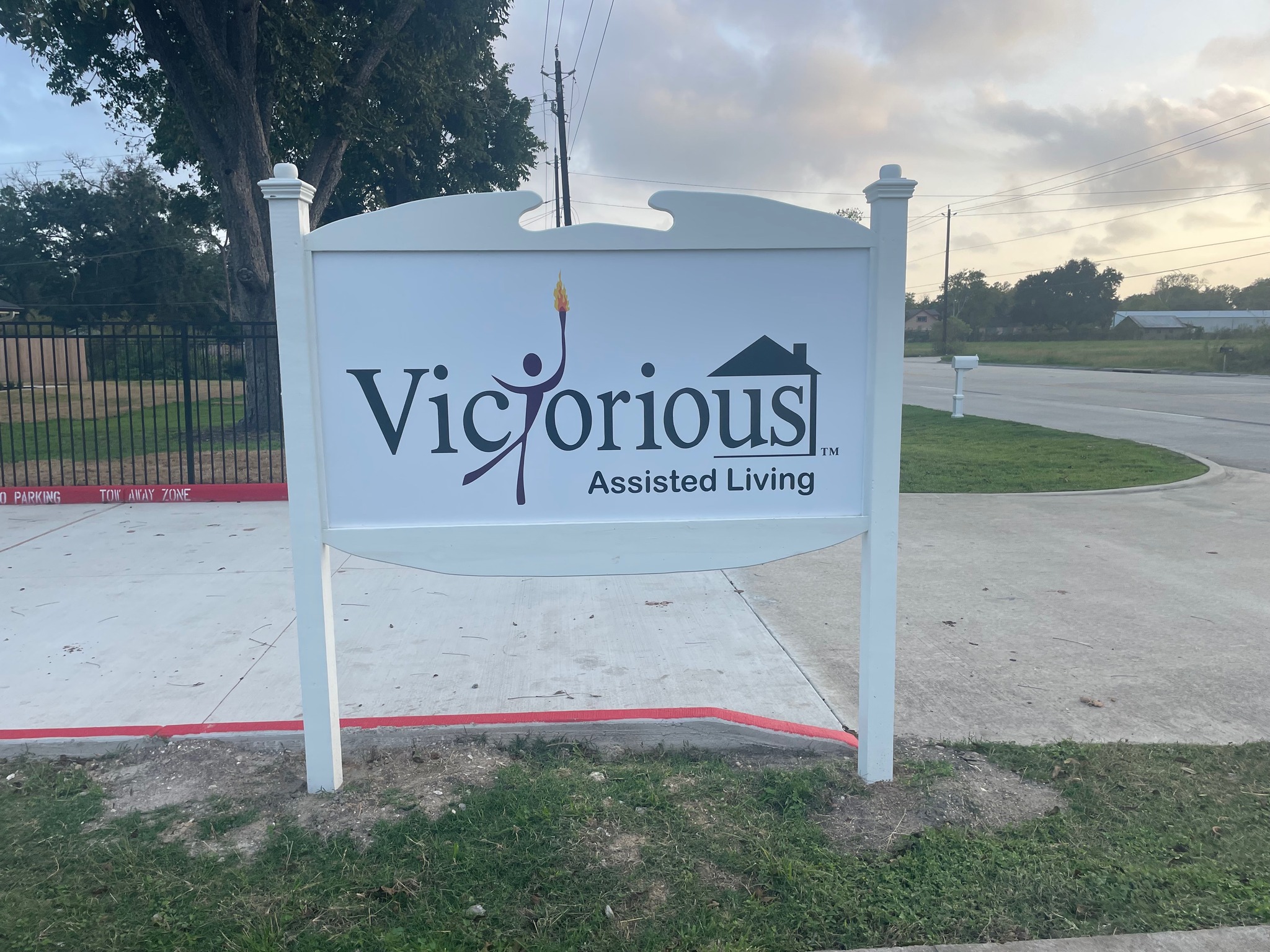 Victorious Assisted Living outdoor sign